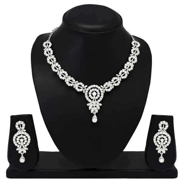 Admirable_Silver_Plated_Alloy_Necklace_Set_with_Earrings_for_Women/Girls_Ideal_for_Party,_Wedding,_Festive