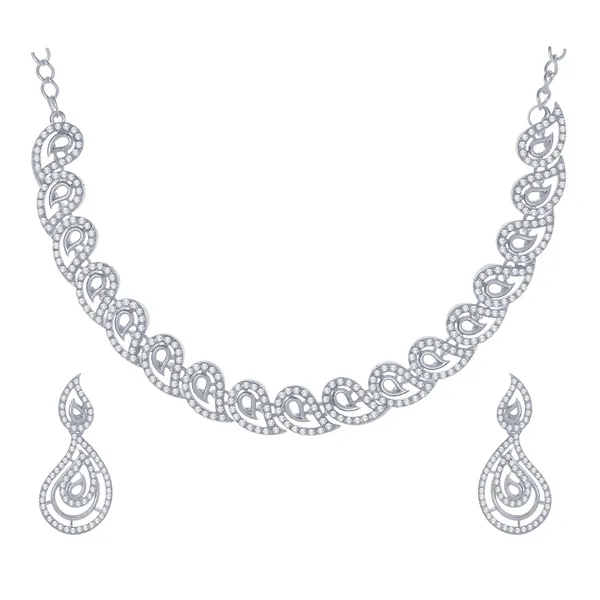 Latest_Design_American_Diamond_AD_Necklace_Jewellery_Set_with_Earrings_for_Women_Suited_for_Wedding,_Party,_Engagement