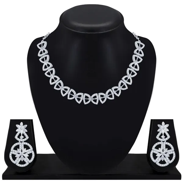 Designer_American_Diamond_AD_Necklace_Jewellery_Set_with_Earrings_for_Women_Suited_for_Wedding,_Party,_Engagement