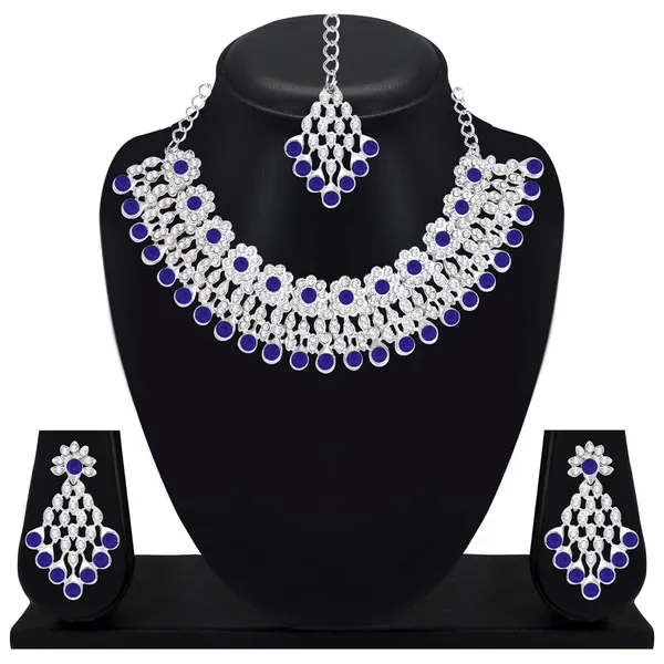 Silver_Plated_Kundan_Necklace_Set_with_Earrings_and_Maang_Tikka_For_Women_Suitable_for_Bridal,_Wedding,_Party_&_Festive