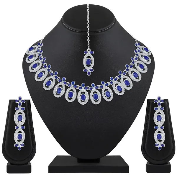 Silver_Plated_Mint_Blue_Crystals_AD_Diamond_Necklace_Jewellery_Set_for_Women_&_Girls_Suited_for_Party,_Wedding,_Engagement,_Special_Occasions