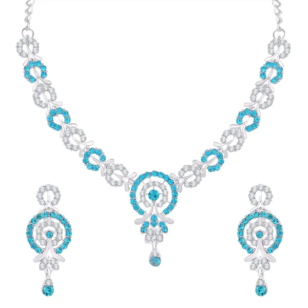 Admirable_Silver_Plated_Alloy_Necklace_Set_with_Earrings_for_Women/Girls_Ideal_for_Party,_Wedding,_Festive
