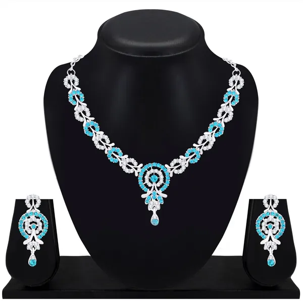 Admirable_Silver_Plated_Alloy_Necklace_Set_with_Earrings_for_Women/Girls_Ideal_for_Party,_Wedding,_Festive