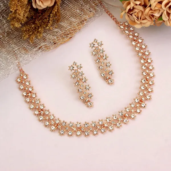 Rose_Gold_Crystal_AD_Diamond_Necklace_Jewellery_Set_with_Earrings_for_Women_and_Girls_Suits_Best_Party,_Wedding_and_Occasional_Wear