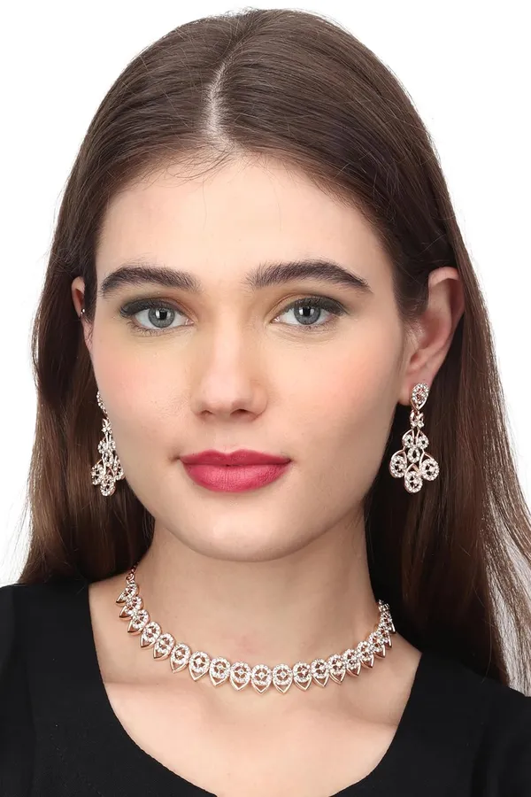 American_Diamond_AD_Necklace_with_Earrings-_Jewellery_Set_for_Women_Suited_for_Wedding,_Party,_Engagement