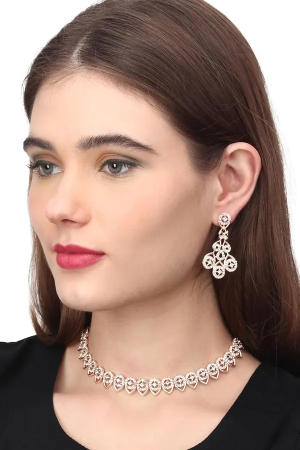American_Diamond_AD_Necklace_with_Earrings-_Jewellery_Set_for_Women_Suited_for_Wedding,_Party,_Engagement