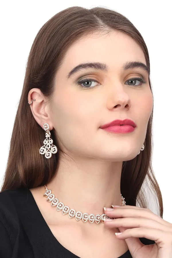 American_Diamond_AD_Necklace_with_Earrings-_Jewellery_Set_for_Women_Suited_for_Wedding,_Party,_Engagement