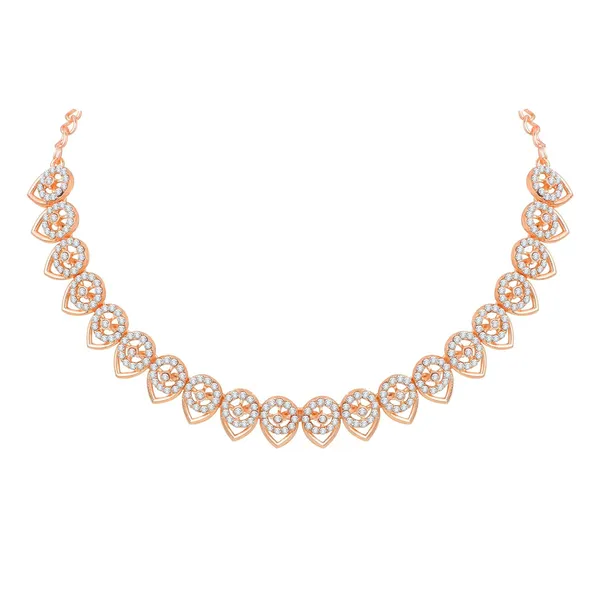 American_Diamond_AD_Necklace_with_Earrings-_Jewellery_Set_for_Women_Suited_for_Wedding,_Party,_Engagement