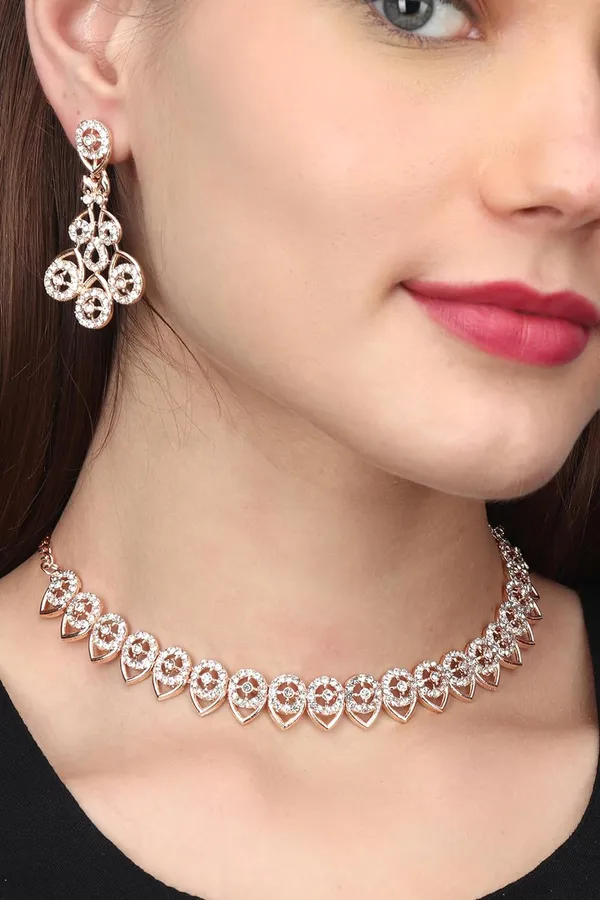 American_Diamond_AD_Necklace_with_Earrings-_Jewellery_Set_for_Women_Suited_for_Wedding,_Party,_Engagement