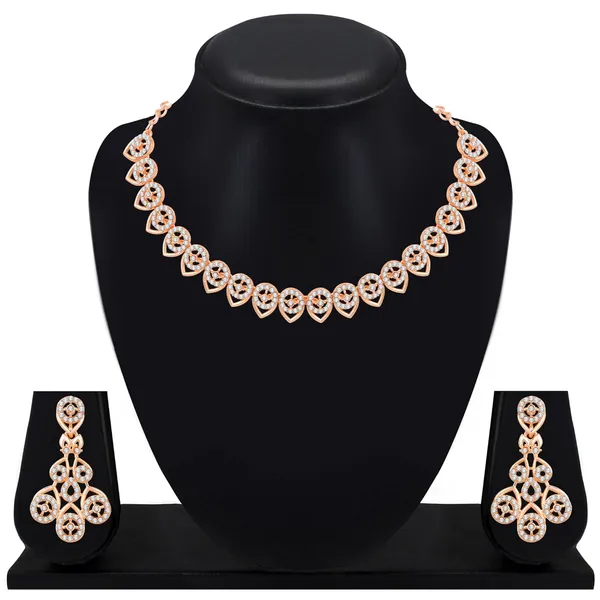 American_Diamond_AD_Necklace_with_Earrings-_Jewellery_Set_for_Women_Suited_for_Wedding,_Party,_Engagement