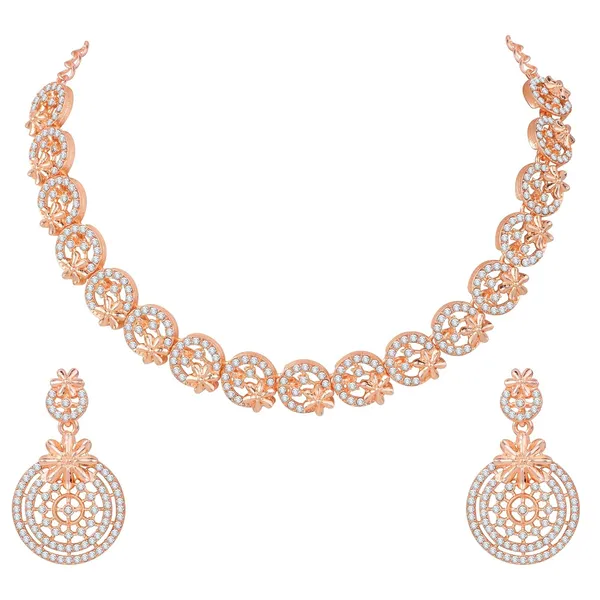 American_Diamond_AD_Necklace_Jewellery_Set_with_Earrings_for_Women_Suited_for_Wedding,_Party,_Engagement