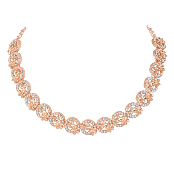 American_Diamond_AD_Necklace_Jewellery_Set_with_Earrings_for_Women_Suited_for_Wedding,_Party,_Engagement