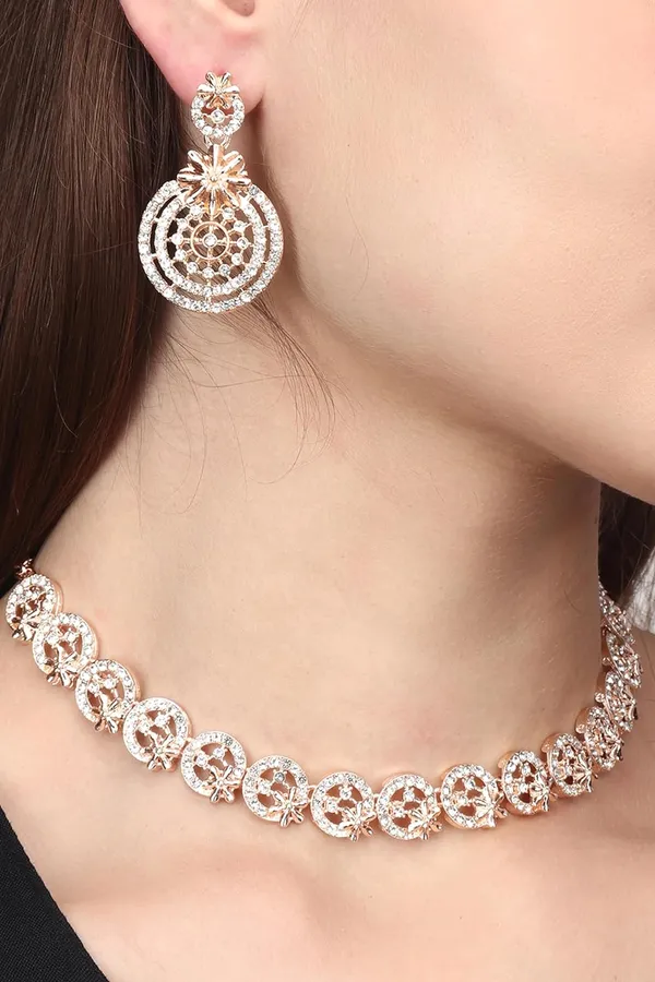 American_Diamond_AD_Necklace_Jewellery_Set_with_Earrings_for_Women_Suited_for_Wedding,_Party,_Engagement