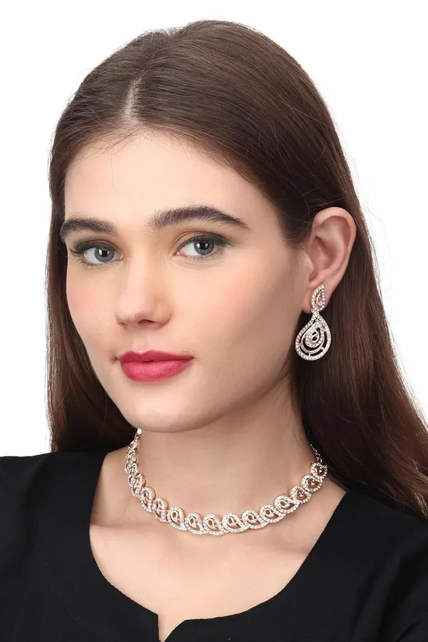 Latest_Design_American_Diamond_AD_Necklace_Jewellery_Set_with_Earrings_for_Women_Suited_for_Wedding,_Party,_Engagement