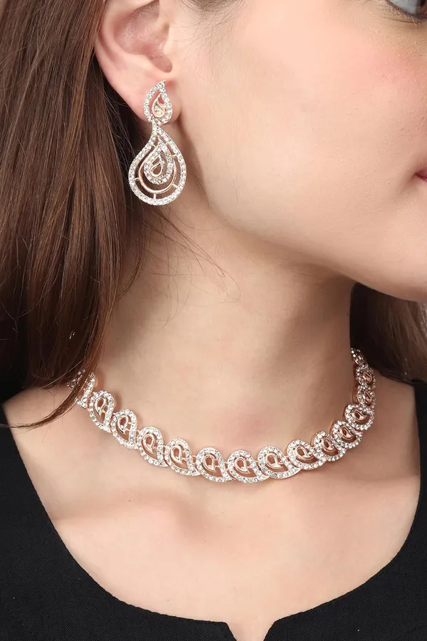 Latest_Design_American_Diamond_AD_Necklace_Jewellery_Set_with_Earrings_for_Women_Suited_for_Wedding,_Party,_Engagement