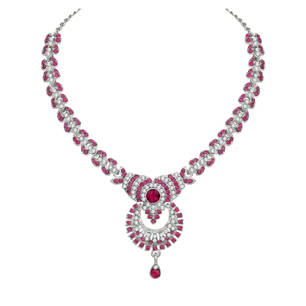 Delightful_Rhodium_Silver_Plated_Alloy_Choker_Necklace_Set_For_Women
