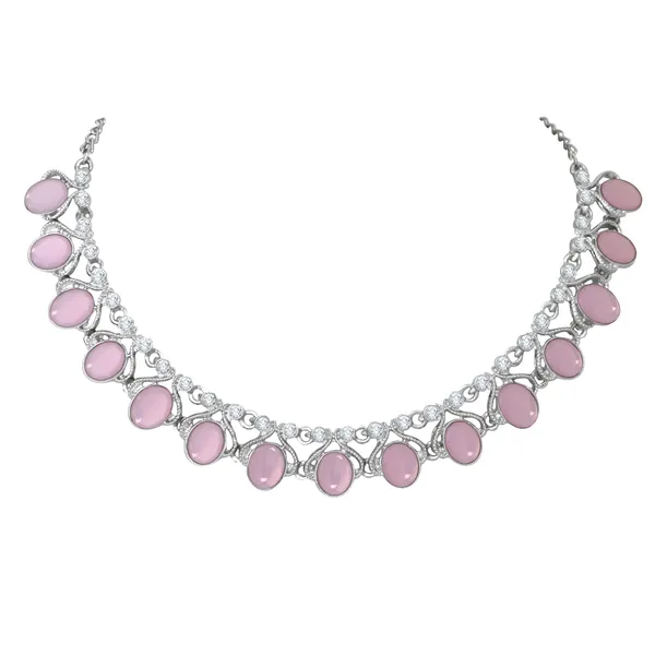 Silver_Plated_Pastel_Pink_Crystal_Necklace_Jewellery_Set_with_Earrings_for_Women_&_Girls_for_Party_&_Wedding_Collection_(RMP5706)