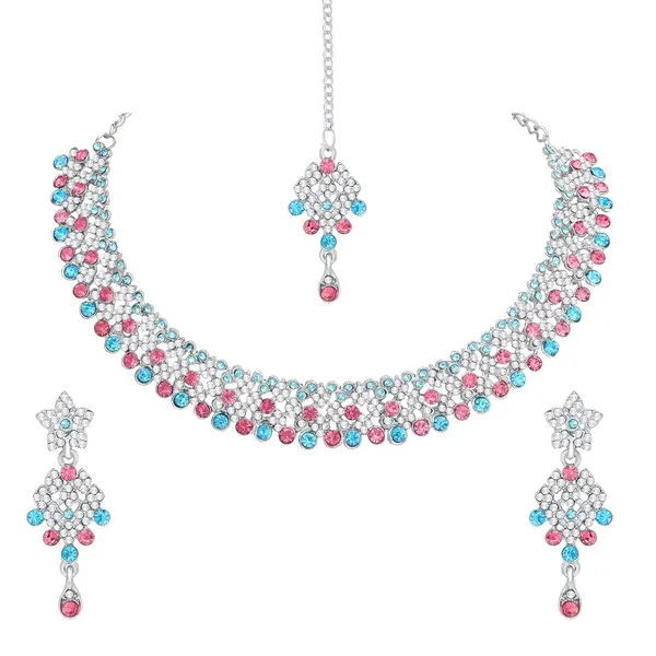 Splendid_Silver_Plated_Alloy_Jewellery/Necklace_Set_for_Women