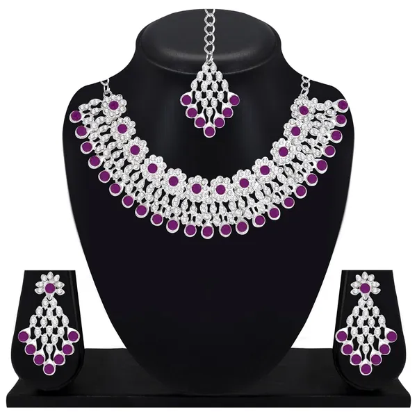 Silver_Plated_Kundan_Necklace_Set_with_Earrings_and_Maang_Tikka_For_Women_Suitable_for_Bridal,_Wedding,_Party_&_Festive