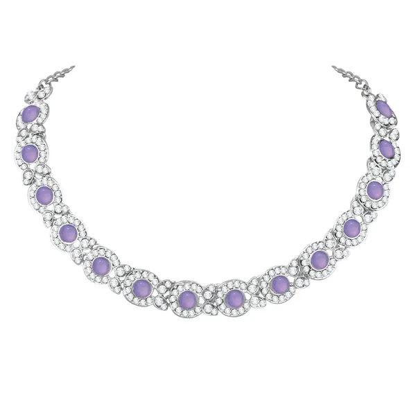 Silver_Plated_Necklace_Jewellery_Set_with_Earrings_&_Manng_Tikka_for_Women_&_Girls_for_Party_&_Wedding_Collection