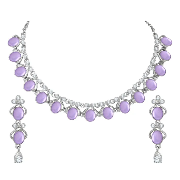Silver_Plated_Monlisa_Stone_Necklace_Jewellery_Set_with_Earrings