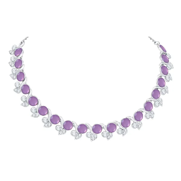Crystal_Diamond_Women's_Necklace_Set_|_Jewellery_Set_With_Earrings