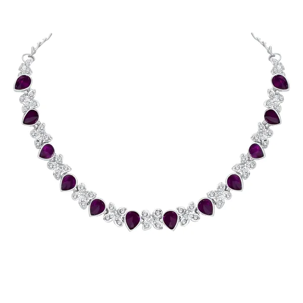 Excellent_Flower_Design_Silver_Plated_Alloy_Princess_Style_Necklace_Set_for_Women