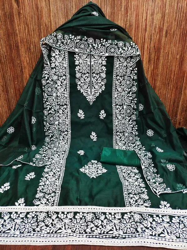 Unstitched_Dress_Material_|__Bottle_Green_Embroidered_Semi_Modal_|_Salwar_Suit_Material_With_Dupatta_For_Her