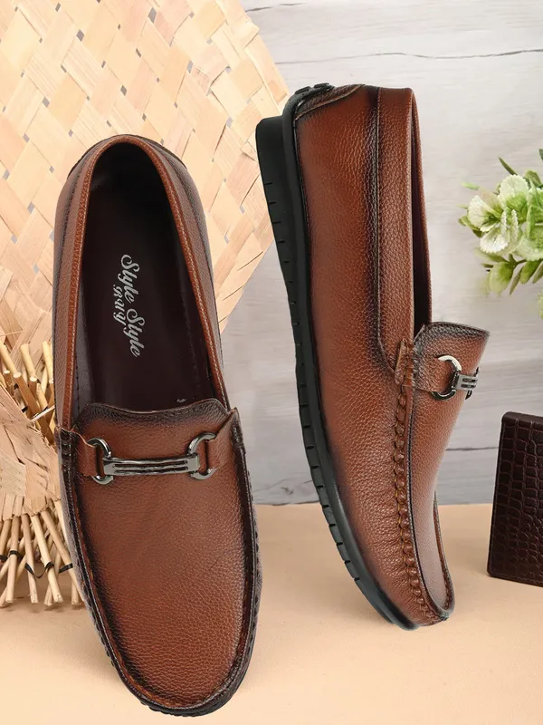 Tan_Synthetic_Leather_Loafers_for_Men
