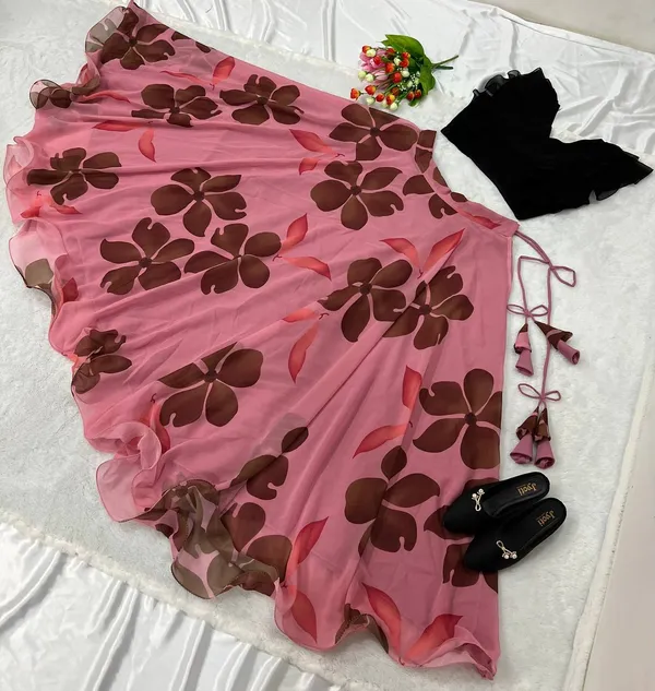 Pink_Georgette_Trendy_Kids_Western_Wear_Printed_Lehenga_Choli