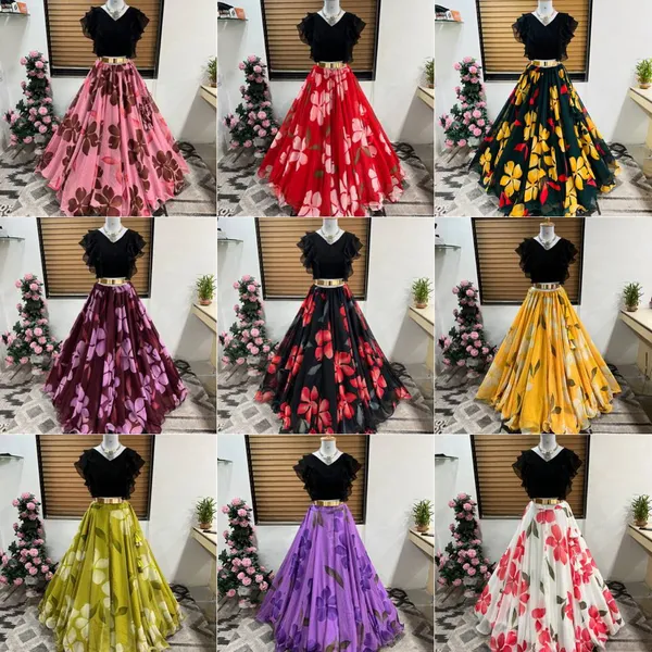 Pink_Georgette_Trendy_Kids_Western_Wear_Printed_Lehenga_Choli