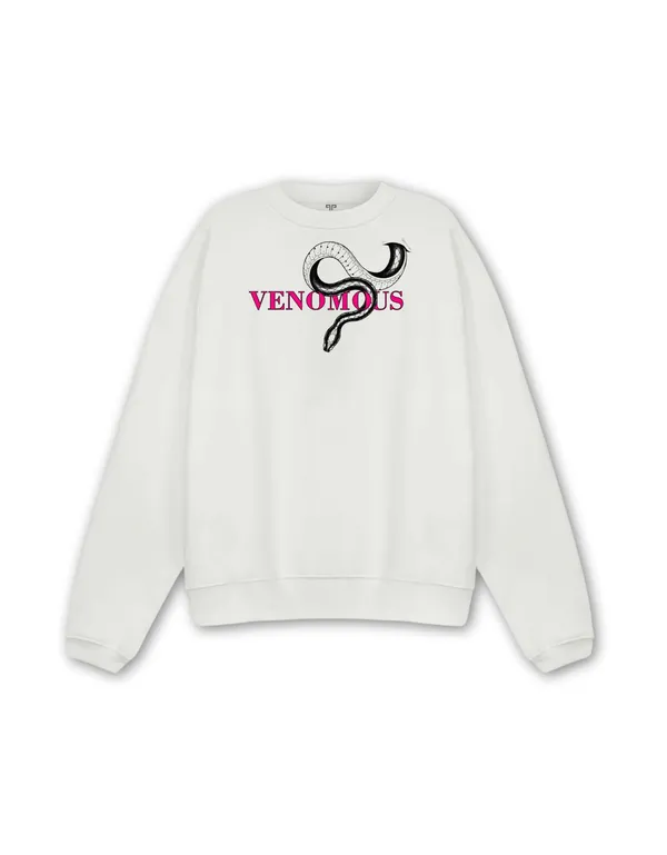 White_Unisex__Snake_Venomous_Full_Sleeve