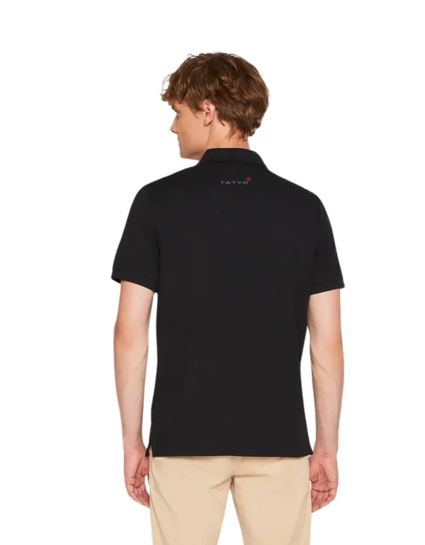 Black_Unisex__Black_Signature_Half_Sleeve_Polo