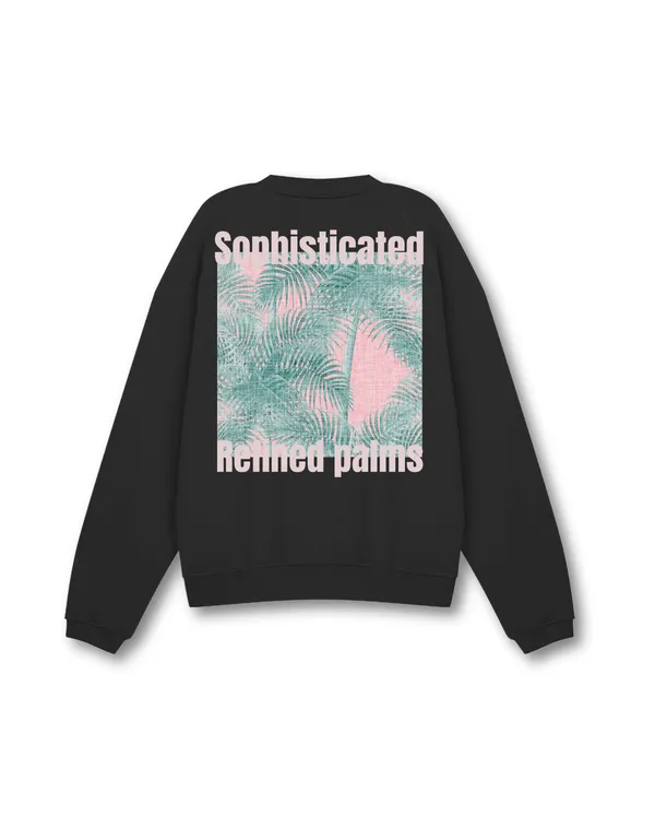 Black_Unisex_Palms_Tree_Full_Sleeve