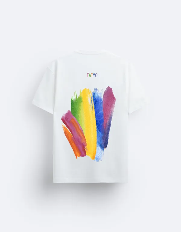 White_Unisex_Brush_Canvas_Art_Oversized