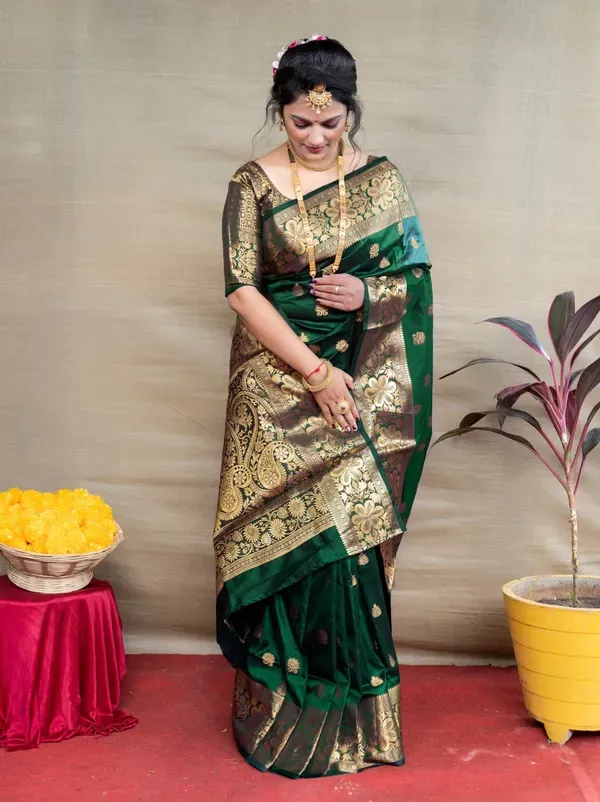 Pure banarasi silk wedding sarees on sale