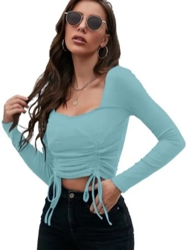 Sky_Blue_Stylish_&_Elegent_Tops_for_women