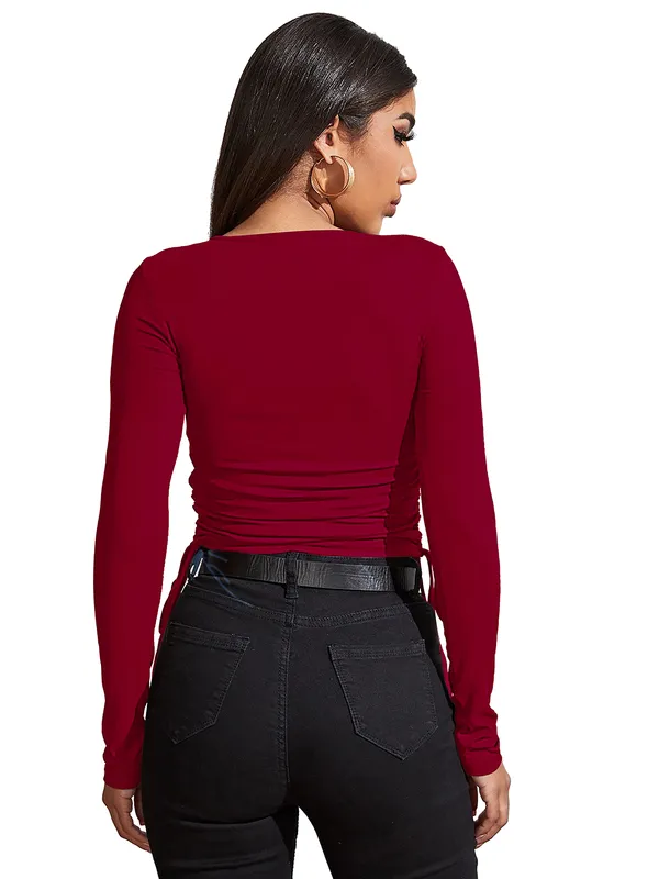 Red_Stylish_&_Elegent_Tops_for_women