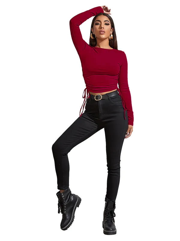 Red_Stylish_&_Elegent_Tops_for_women