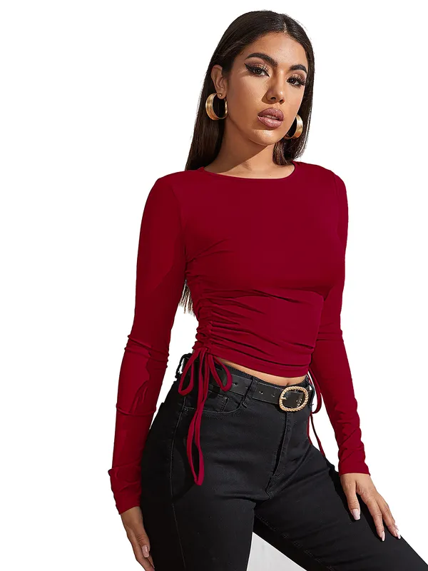 Red_Stylish_&_Elegent_Tops_for_women