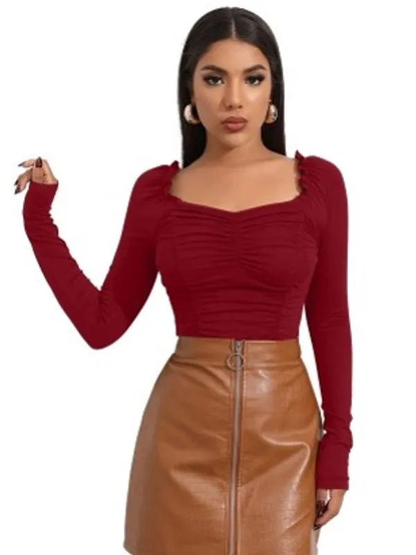 Red_Stylish_&_Elegent_Tops_for_women
