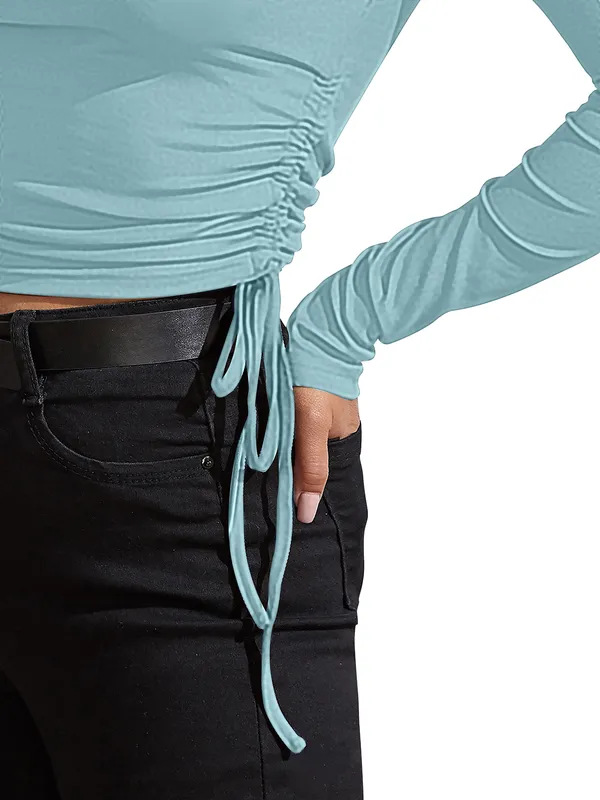 Sky_Blue_Stylish_&_Elegent_Tops_for_women