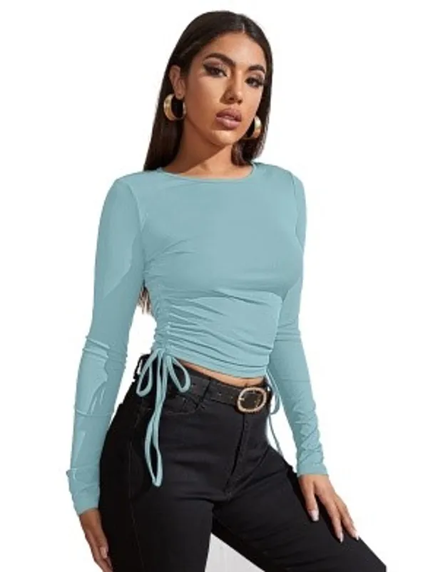 Sky_Blue_Stylish_&_Elegent_Tops_for_women