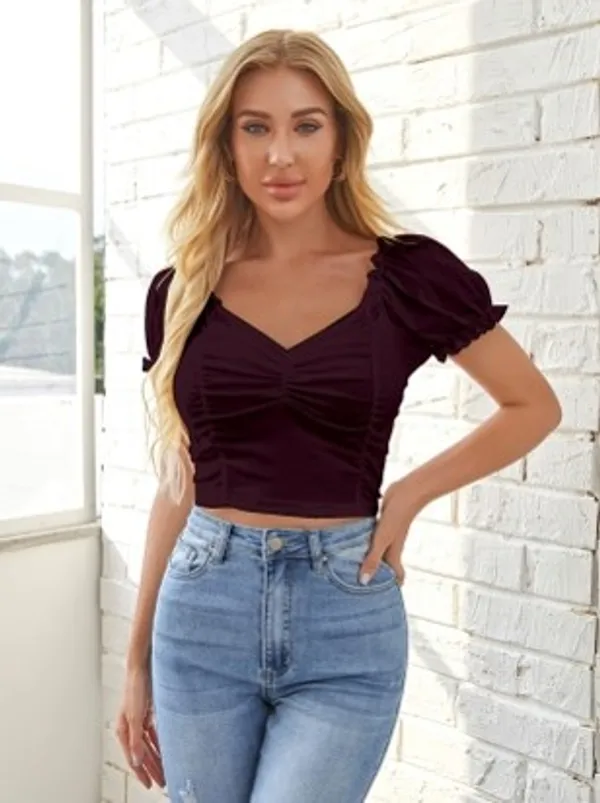Maroon_Stylish_&_Elegent_Tops_for_women