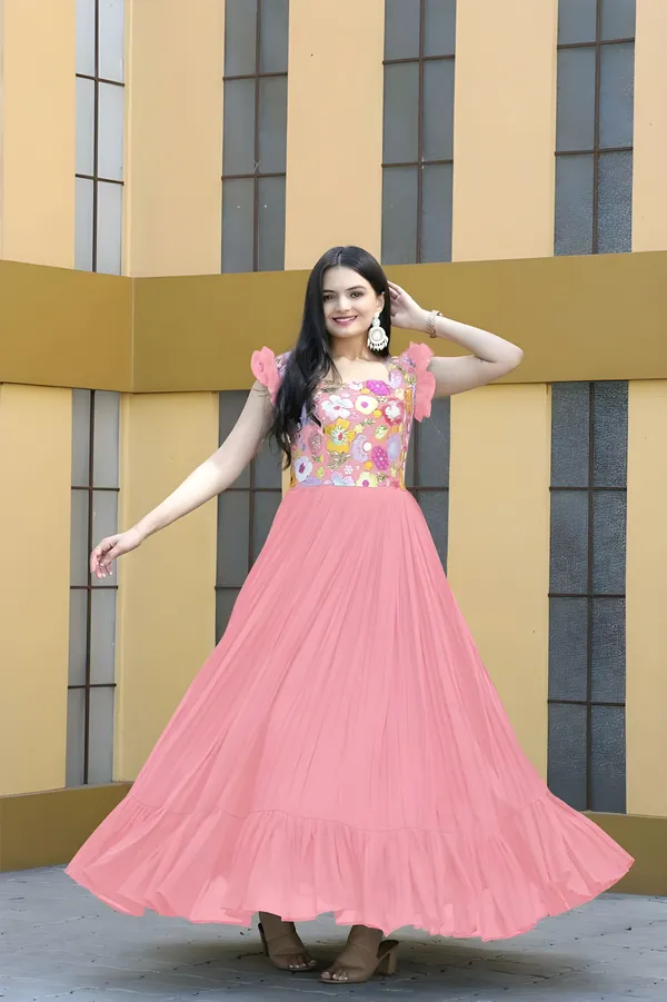 Pink_Elegant_Embroidered_Georgette_Maxi_Dress