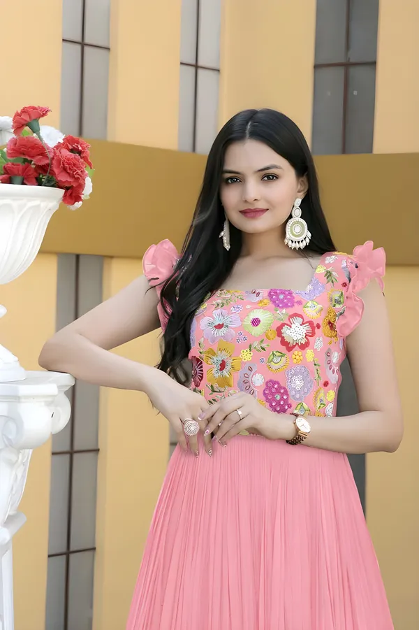 Pink_Elegant_Embroidered_Georgette_Maxi_Dress