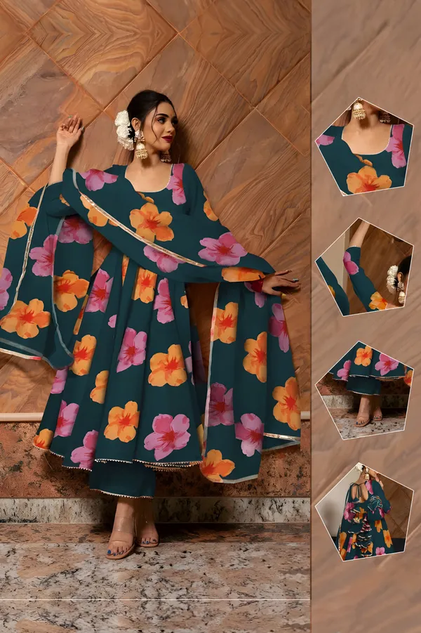 Morpitch_Anarkali_Gown_Set_|_Elegant_Blossom_Georgette_Floral_Print_Gown_With_Dupatta