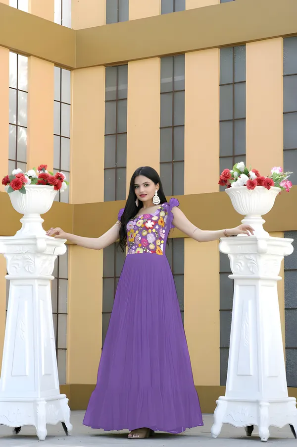 Lavender_Elegant_Embroidered_Georgette_Maxi_Dress