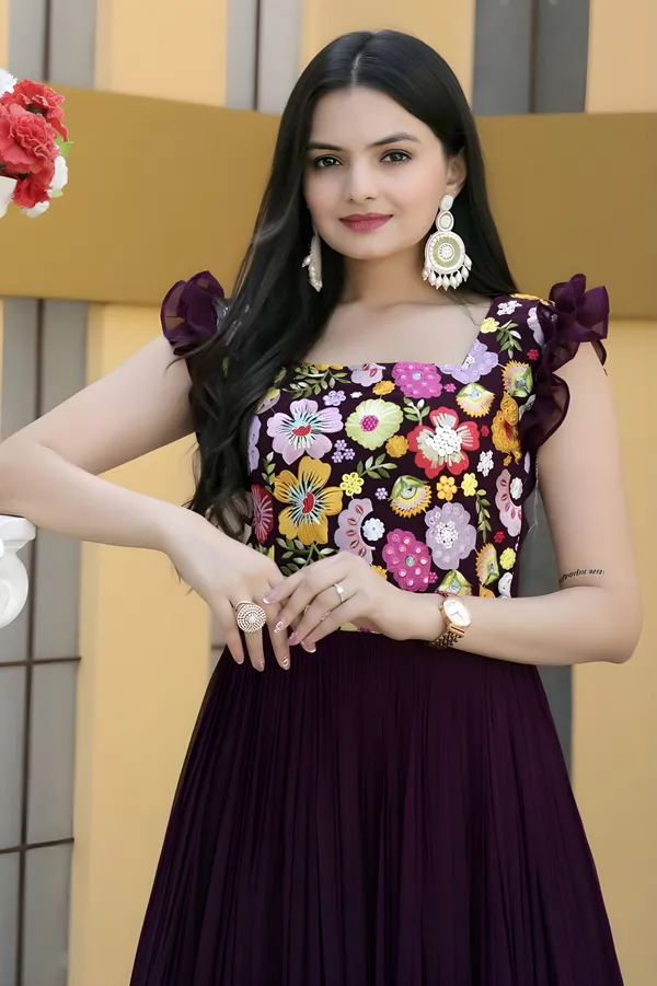 Purple_Elegant_Embroidered_Georgette_Maxi_Dress