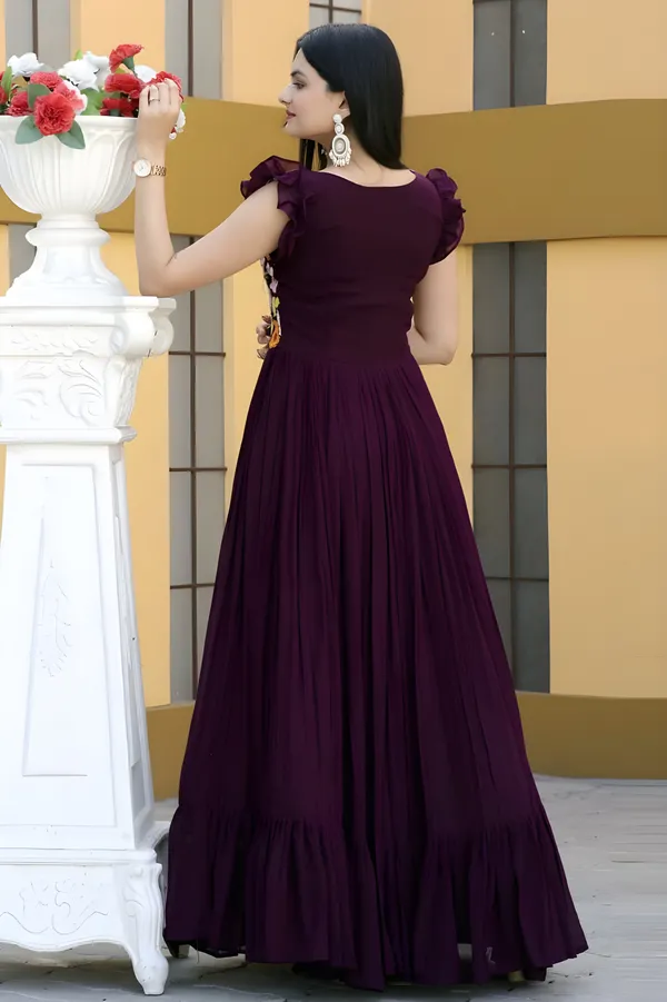 Purple_Elegant_Embroidered_Georgette_Maxi_Dress